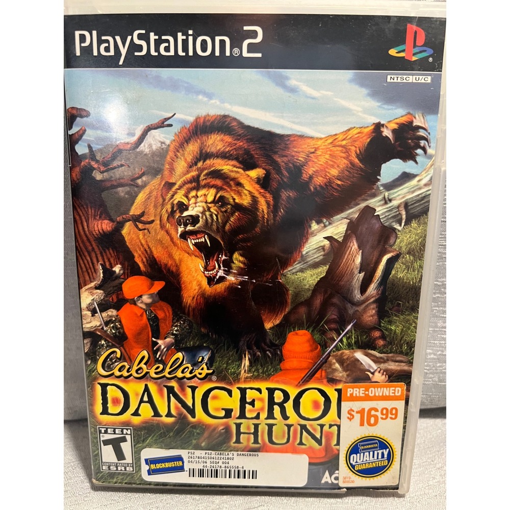 Cabelas Dangerous Hunts Sony PlayStation 2 PS2 Game Activision SLUS-20736